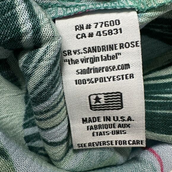 Sandrine Rose Hawaiian Floral Pearl Snap Front Shirt Women Small NWT Made in USA - Picture 11 of 11